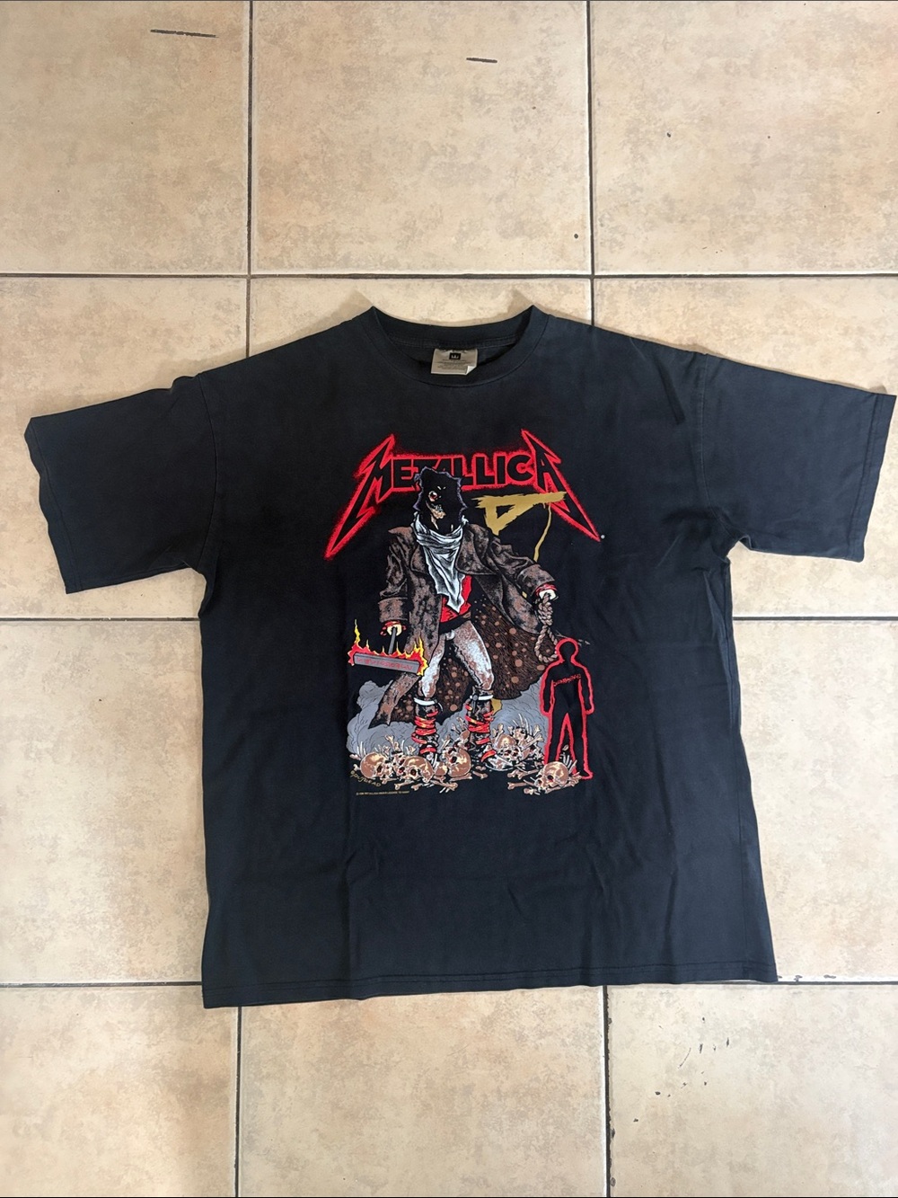 Metallica Men's Black Graphic Short Sleeve Tee